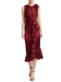 Nannon Asymmetric Silk Floral Print Sheath Dress at Saks Fifth Avenue